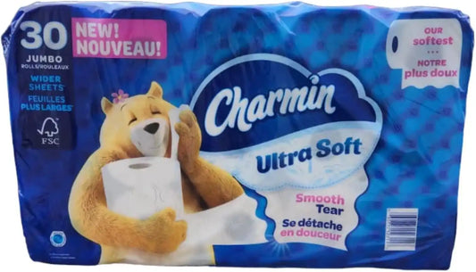 Charmin Ultra Soft Bathroom Tissue Ultra Soft 30 Jumbo Rolls